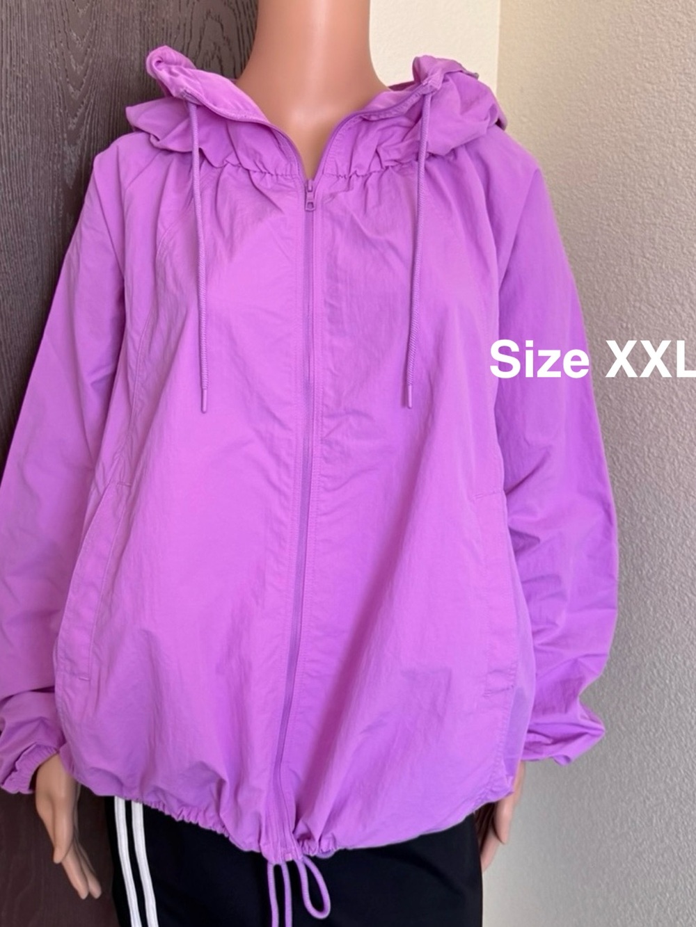 Avia Women's Oversized Outdoor Jacket, Size XXL , Fleur